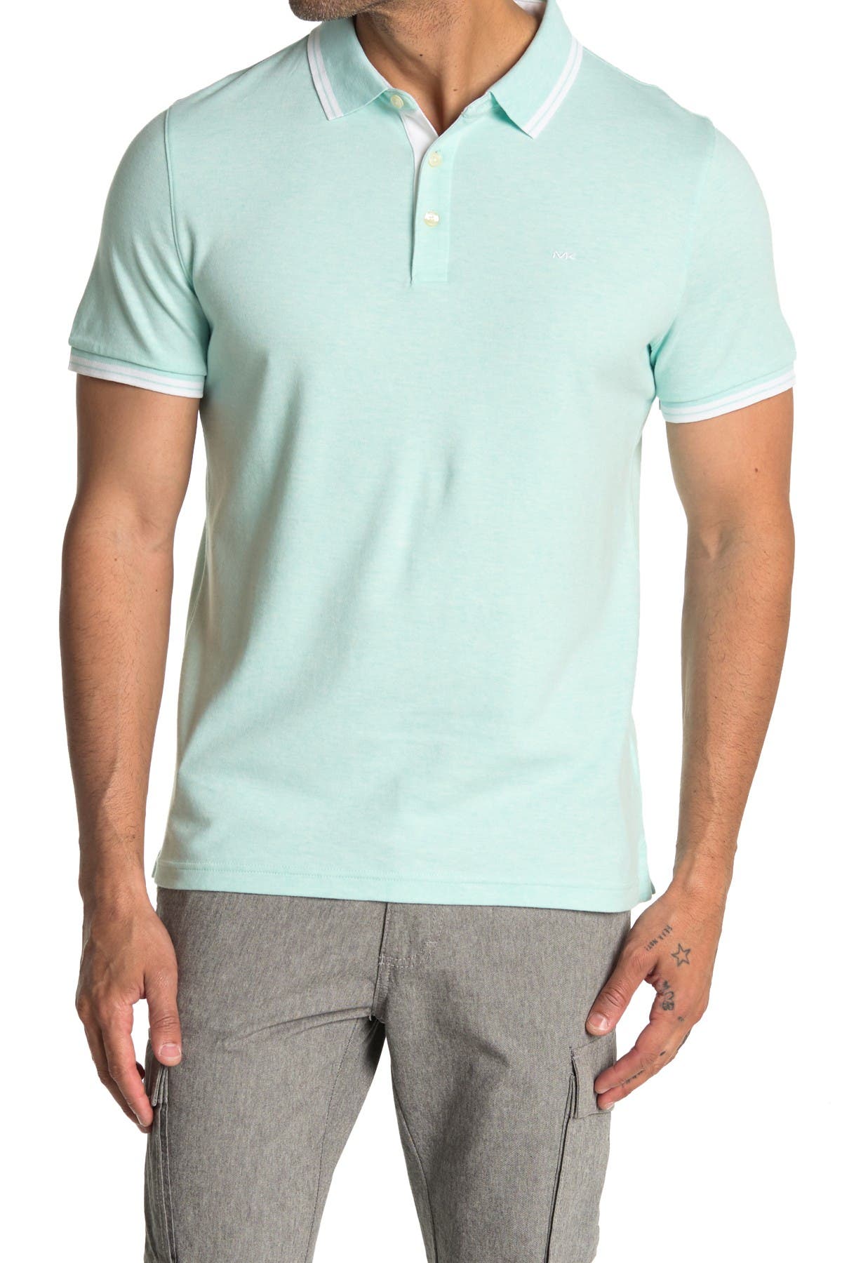 ID172 ID Mens Pro Wear Short Sleeve Plain Summer Polo Shirt With Pocket